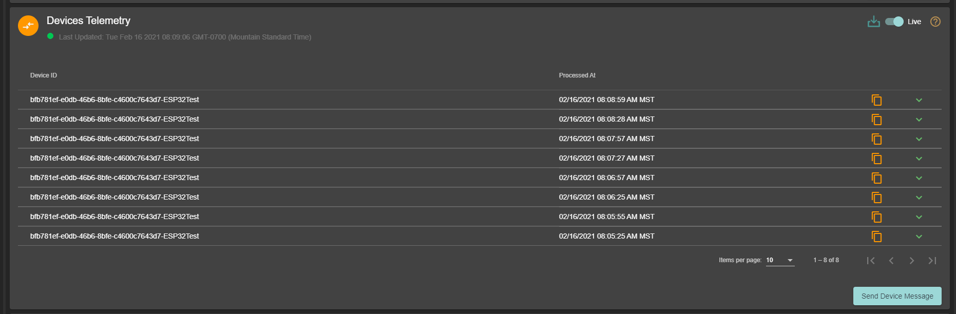 Iot Ensemble ESP32 Telemetry